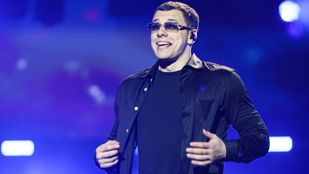 Rapper Basta gives concert in Moscow