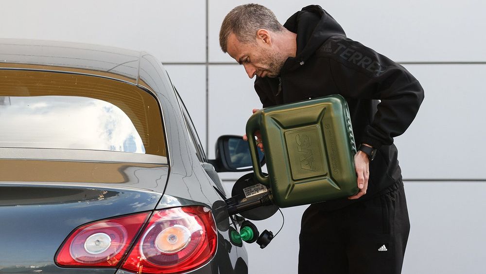Filling stations in Simferopol, Russia