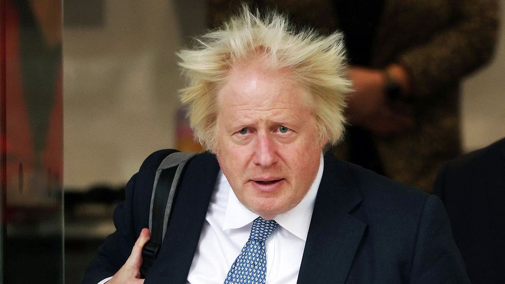 Former British Prime Minister Boris Johnson gives evidence to the Covid-19 Inquiry