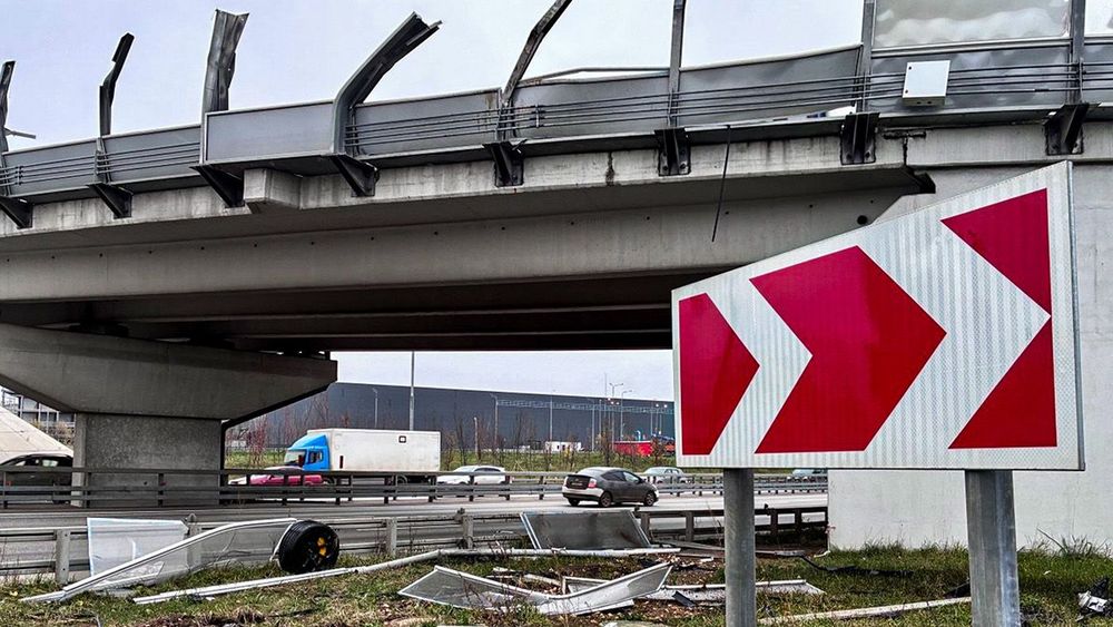 Road accident in Moscow