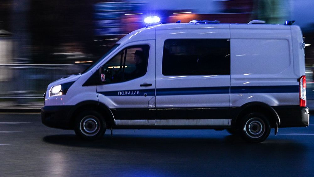 Police car in Moscow