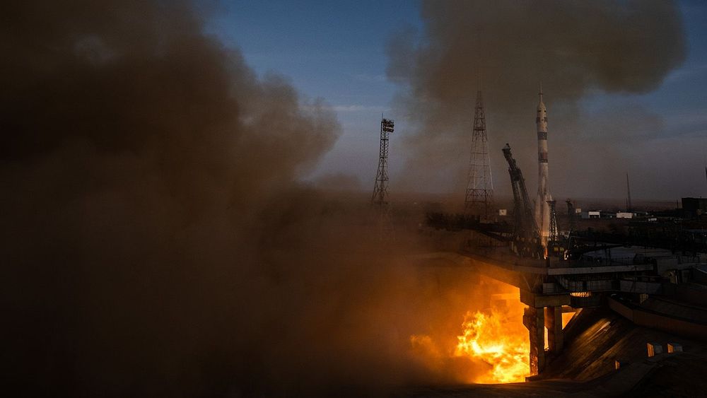 Soyuz MS-28 spacecraft launches from Baikonur Cosmodrome