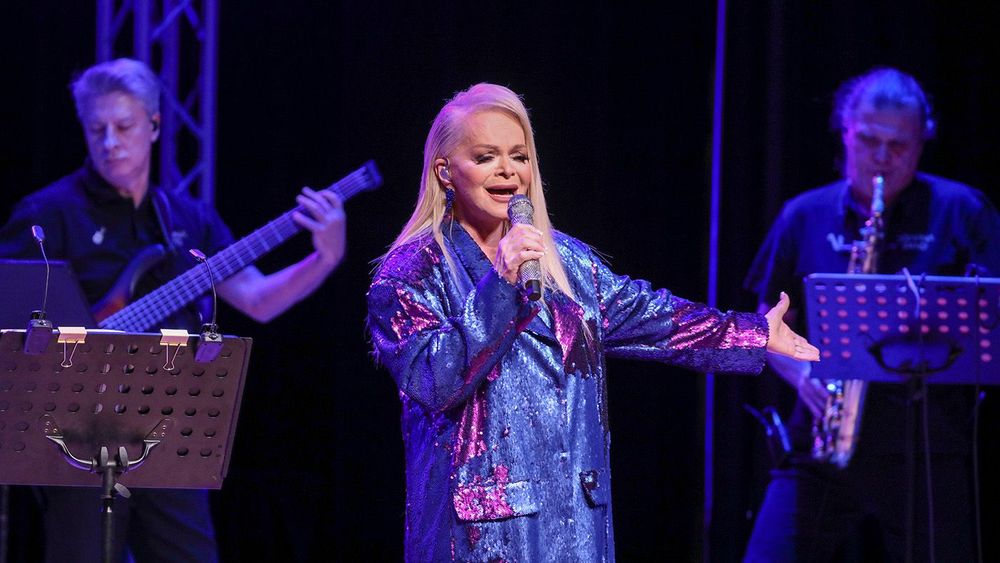 Russian singer Larisa Dolina performs at Naro-Fominsk