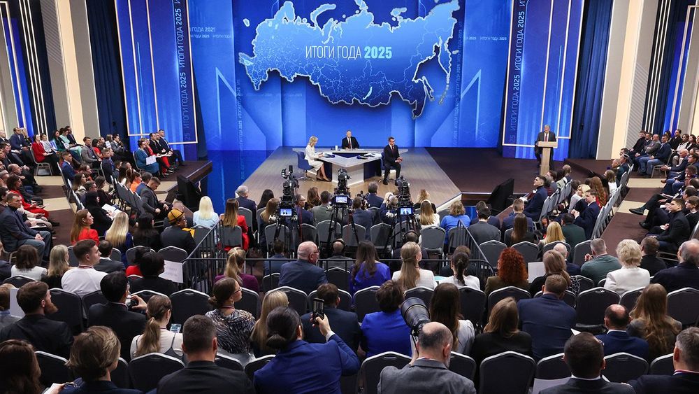 Year-end news conference by Russia's President Vladimir Putin