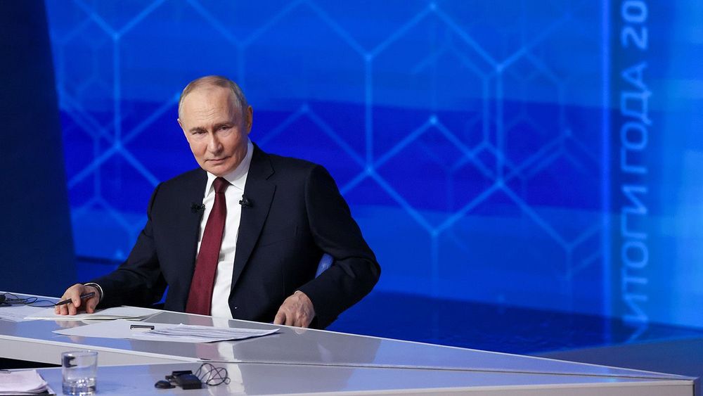 Year-end news conference by Russia's President Vladimir Putin