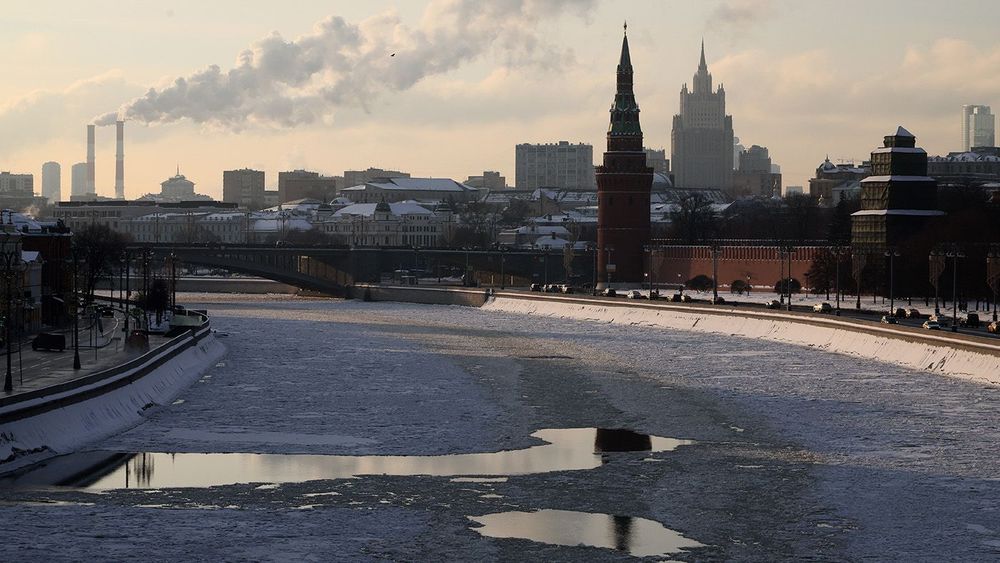Морозная погода в Москве