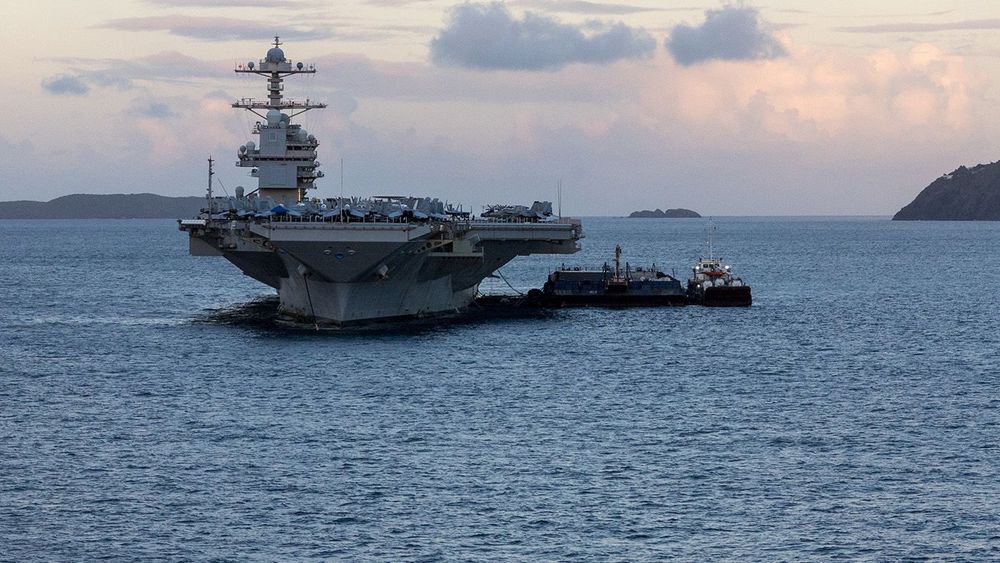 USS Gerald Ford In St Thomas