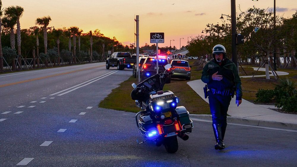 Local Activity and Security Scenes Surround Trump’s Departure From Palm Beach