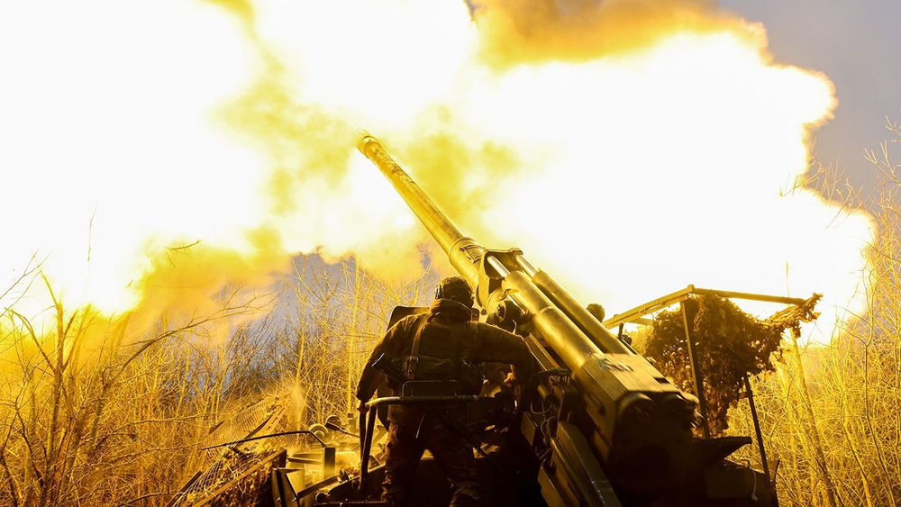 Russian artillery units deployed in Belgorod Region