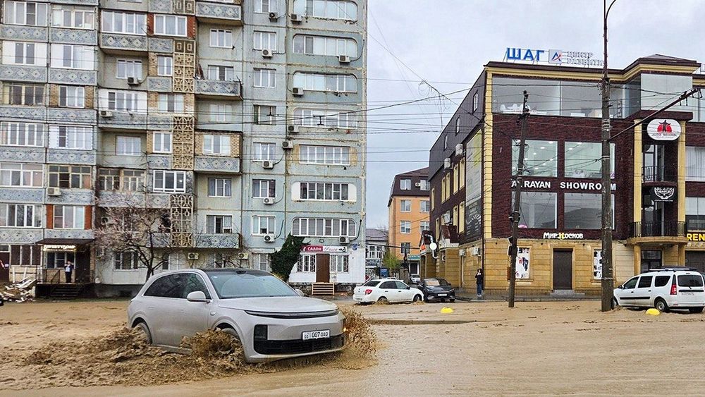 Flash flood in Makhachkala, Russia