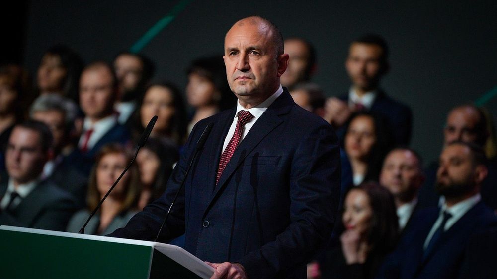 Opposition leader Rumen Radev rally in Sofia