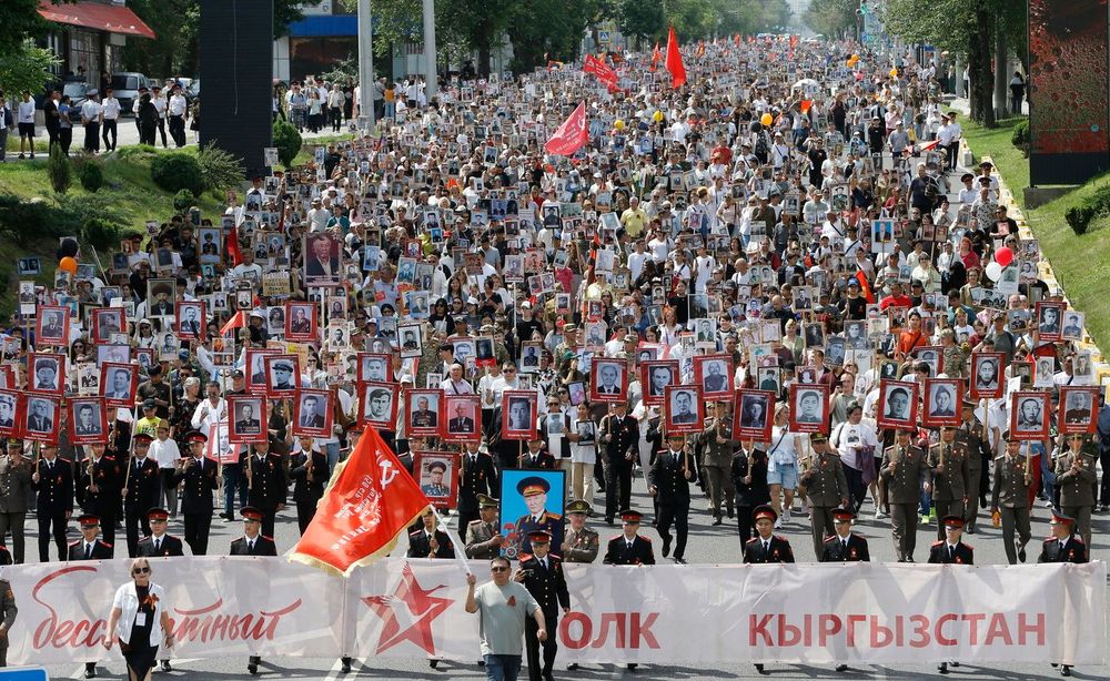 Бишкек, Кыргызстан, 9 мая 2026 года. Бессмертный полк