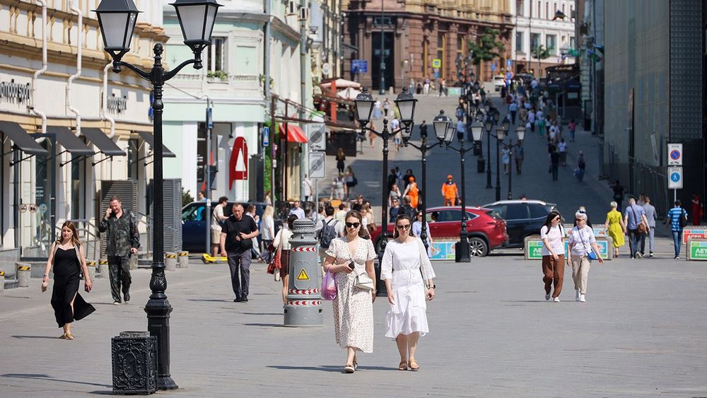 Жаркая погода в Москве