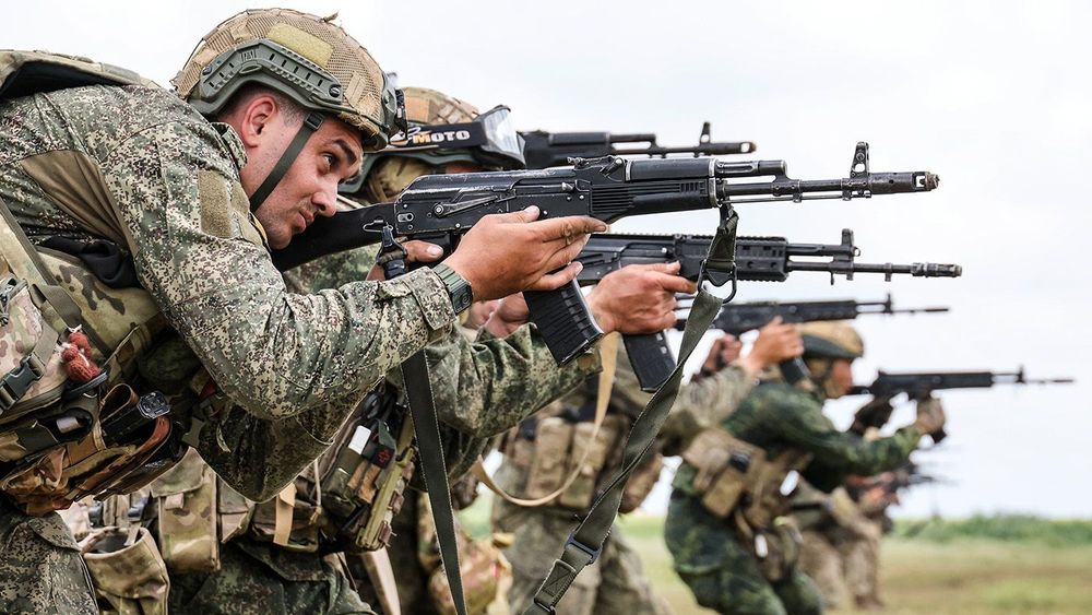 Russian assault unit training in Zaporozhye Region