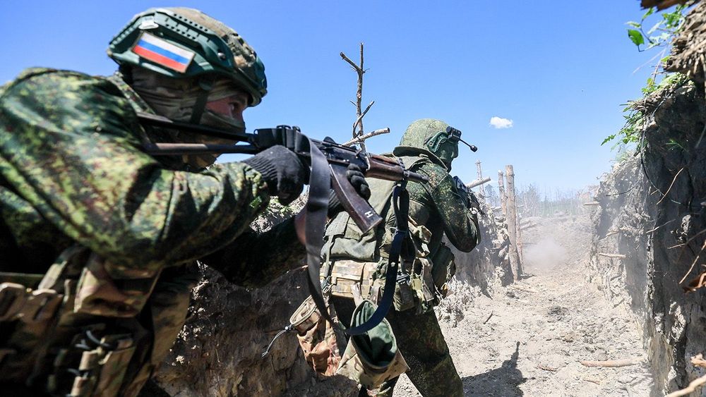 Assault infantry training in Lugansk People's Republic, Russia