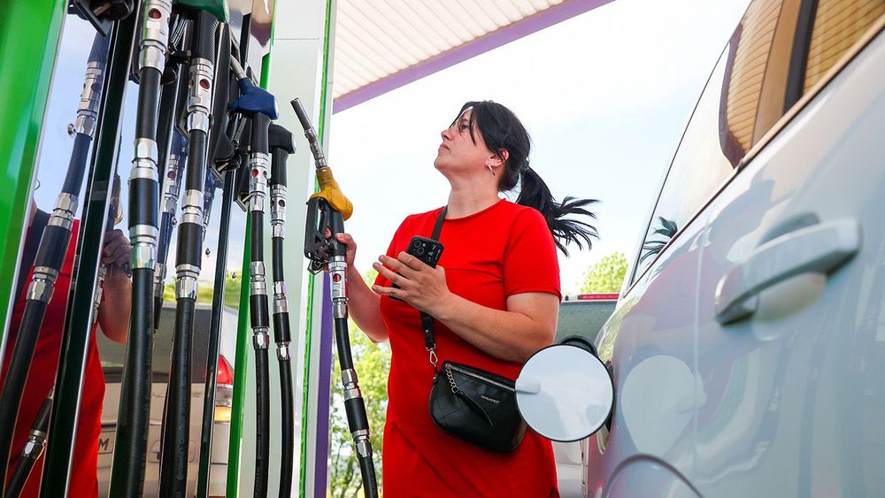 Petrol station in Sevastopol, Russia