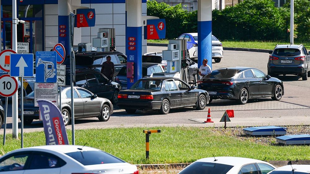Fuel filling station in Kaliningrad, Russia