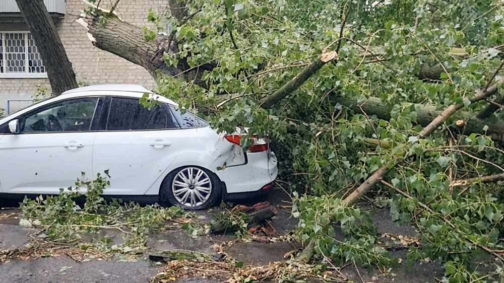 Rostov-on-Don in aftermath of windstorm