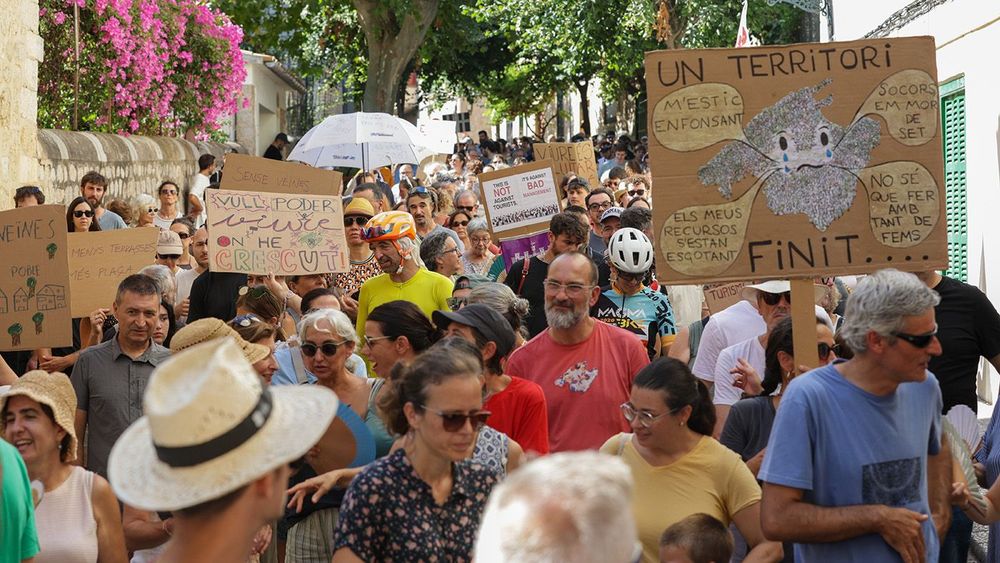 Protest Against Overtourism In S√Г¬≥Ller (Mallorca)