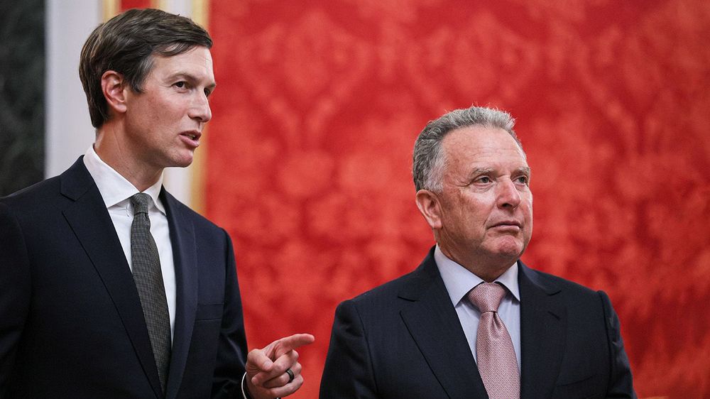 Russian President Putin, US Special Presidential Envoy Witkoff, and US businessman Kushner meet in Moscow