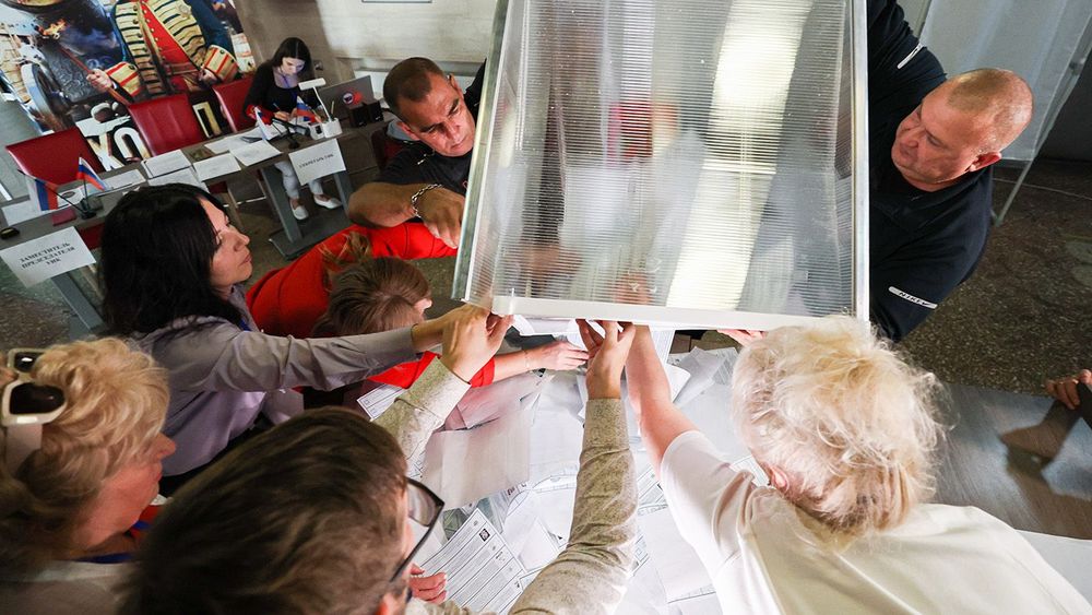 Vote count on 2026 Single Voting Day in Melitopol, Russia