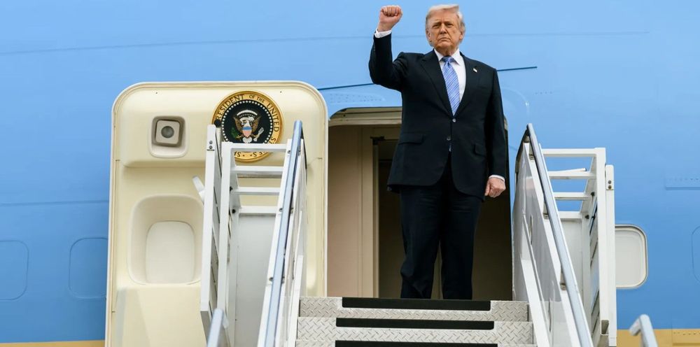 трамп сша президент самолет визит