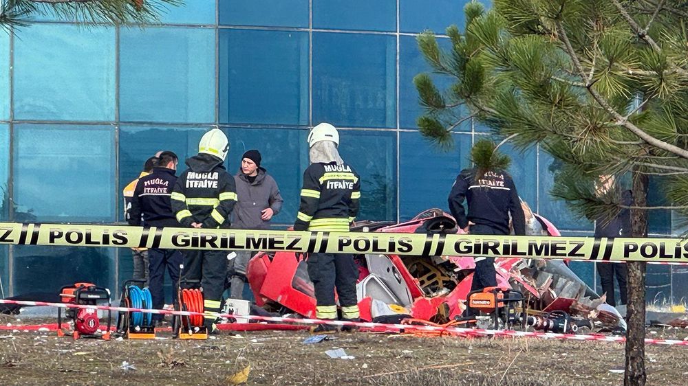 Helicopter crashes into Mugla hospital, emergency teams sent to scene