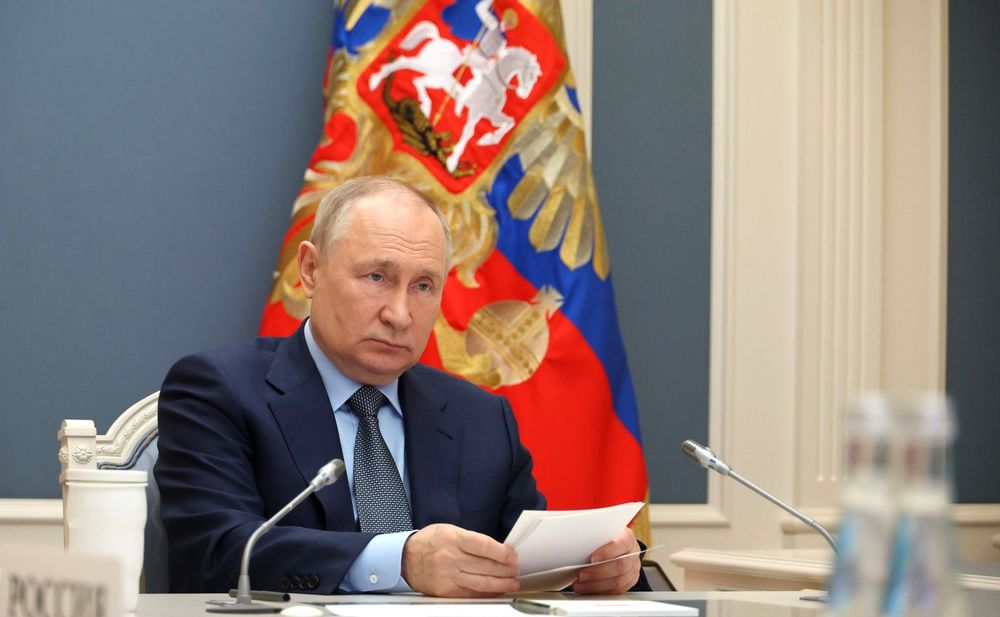 Владимир Путин на виртуальном саммите Большой двадцатки G20