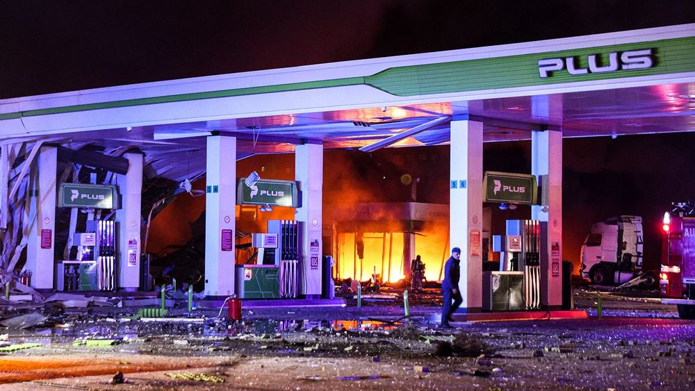 Blast damages filling station in Makhachkala