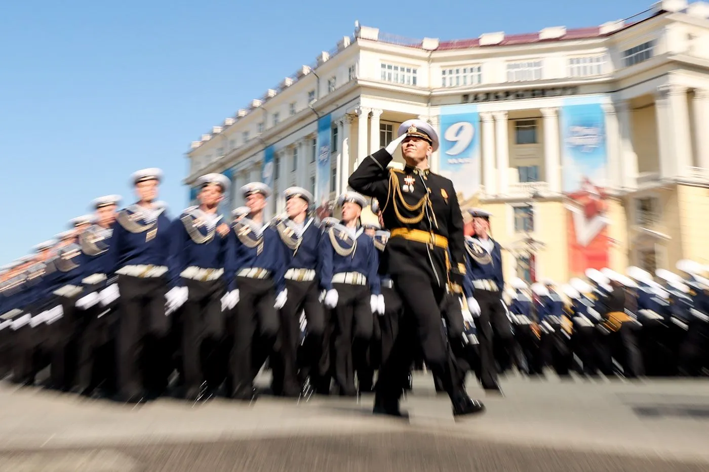 Victory Day Parade in Vladivostok